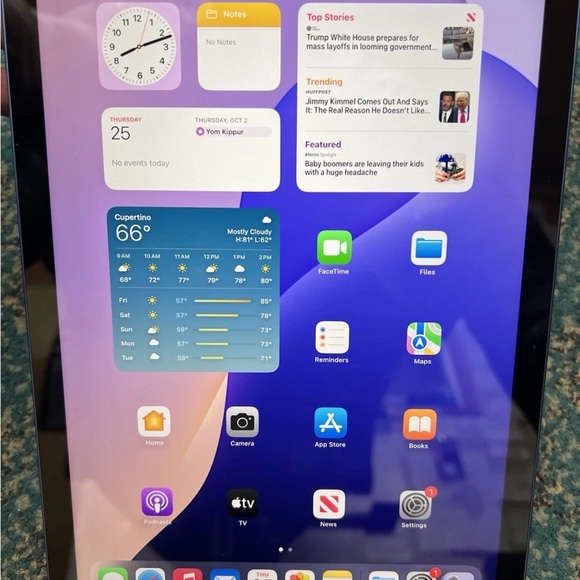 Apple Tablet in Blue and Black